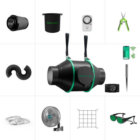 Kompletní sada ventilátoru a filtru Mars Hydro 4" iFresh